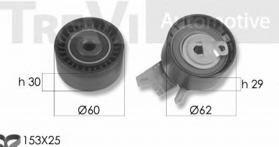 TREVI AUTOMOTIVE kd1451 -  Комплект ремня ГРМ